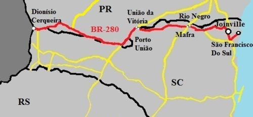 A consolidação da transferência da SC-280 para o DNIT