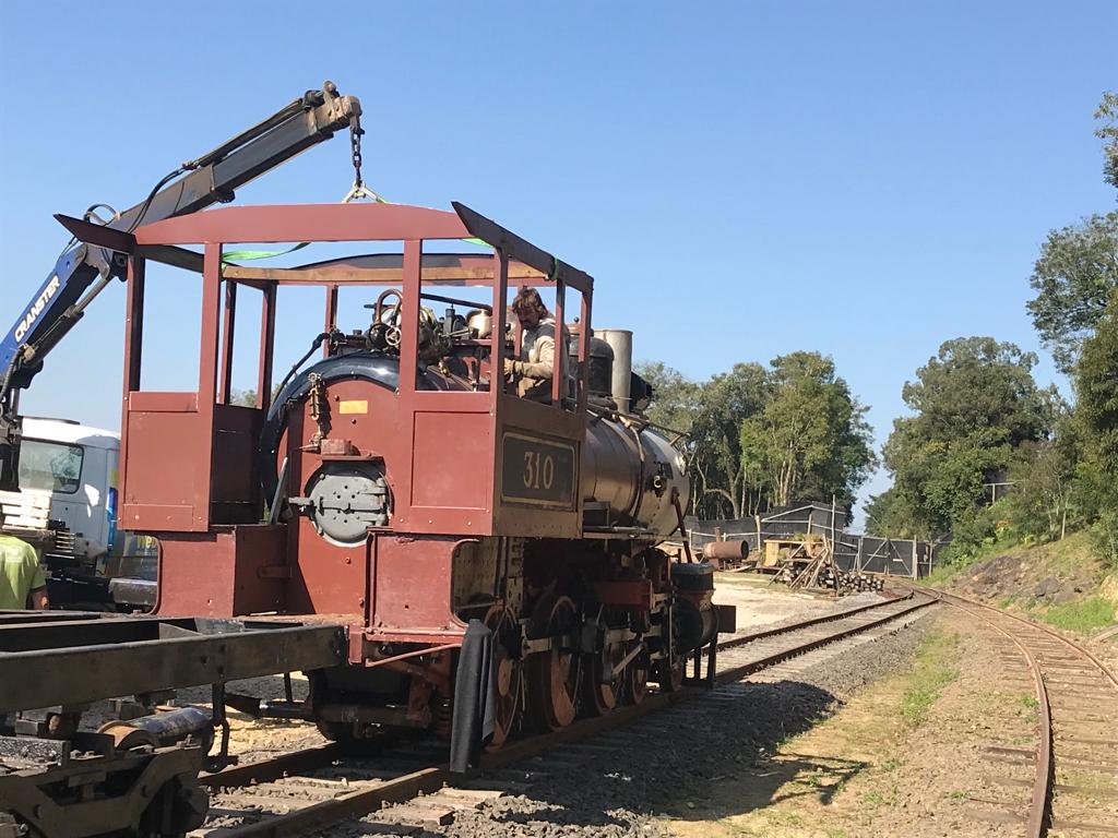Locomotiva 310 de volta aos trilhos
