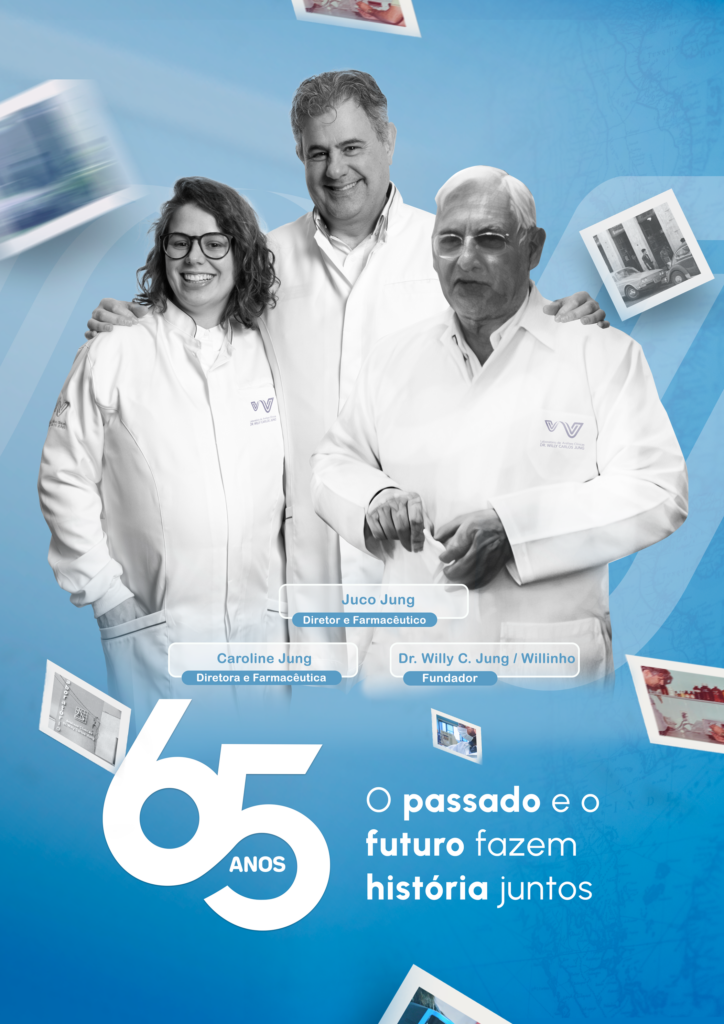 Laboratório de Análises Clínicas Dr. Willy Carlos Jung completa 65 anos em agosto